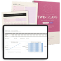 Twin Plans: Life & Home — Undated Digital Planner & Budget Spreadsheet Bundle